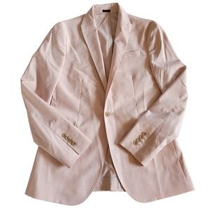 J. Ferrar Slim Fit Blazer Sport Coat Light Pink Casual Modern 38 Regular Jacket